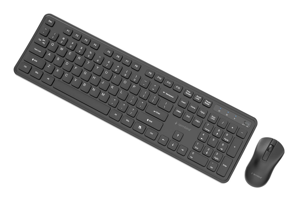 EAN 8716309136808 - Gembird KBS-WPS-01 teclado Ratón incluido Oficina RF inalámbrico QWERTY Internacional de EE.UU. Negro imagen 3