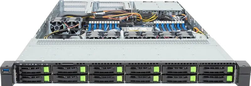 EAN 4719331865115 - GIGABYTE R163-ZG2-AAJ2 Rev. 3.x AMD SoC Socket SP5 Bastidor (1U) Negro, Acero imagen 2