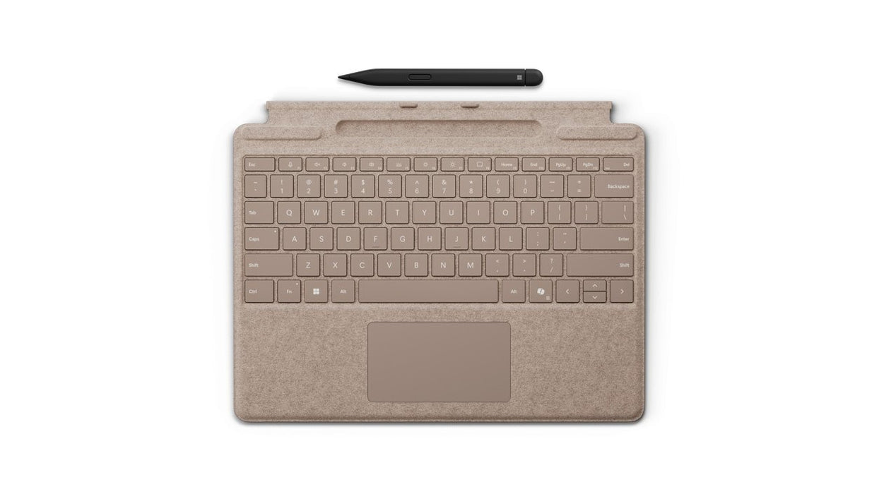 EAN 0196388338368 - Microsoft Surface Pro Keyboard with Slim Pen QWERTZ Alemán Microsoft Cover port Beige imagen 1