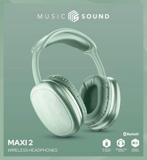 EAN 8018080486050 - Music Sound MAXI2 Auriculares Inalámbrico Diadema Llamadas/Música USB Tipo C Verde imagen 2