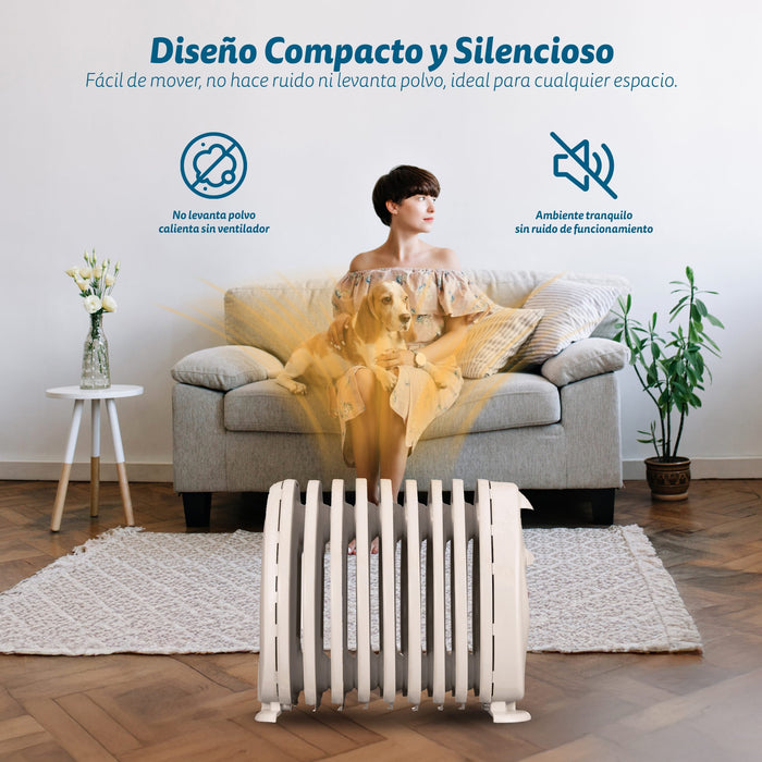 EAN 8426156017891 - Grunkel RACP-100D calefactor eléctrico Interior Blanco 1000 W Radiador de aceite eléctrico imagen 6
