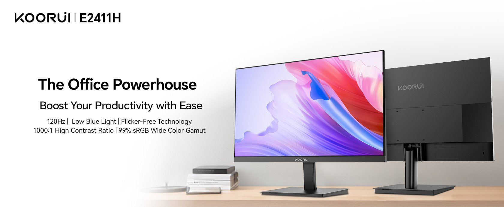 EAN 6940017321146 - Koorui E2411H pantalla para PC 60,5 cm (23.8") 1920 x 1080 Pixeles Full HD Negro imagen 10