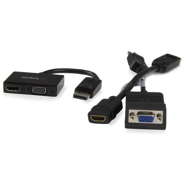EAN 0065030860413 - StarTech.com DP2HDVGA adaptador de cable de vídeo 0,15 m Negro imagen 4