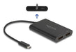 EAN 4043619643080 - DeLOCK 64308 adaptador de cable de vídeo 0,2 m USB Tipo C DisplayPort + USB Type-C Negro imagen 1