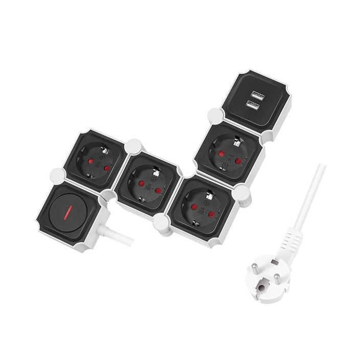 EAN 4052792065367 - LogiLink LPS276U base múltiple 1,5 m 4 salidas AC Interior Gris imagen 6