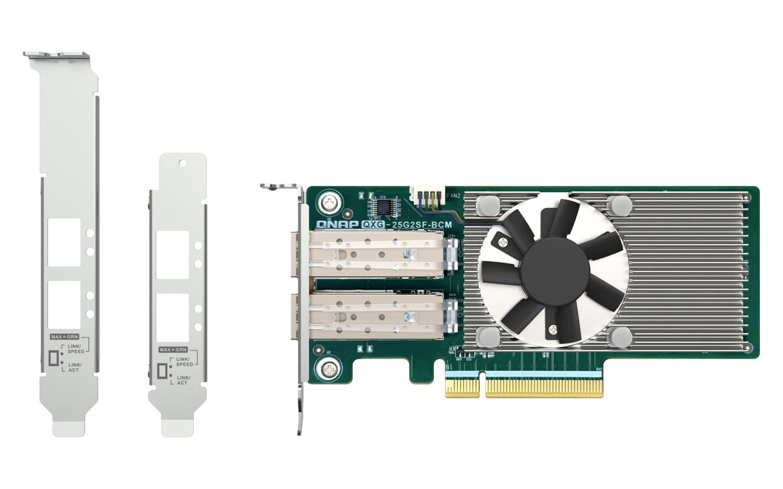 EAN 4711103082058 - QNAP QXG-25G2SF-BCM adaptador y tarjeta de red Interno Fibra 25000 Mbit/s imagen 3
