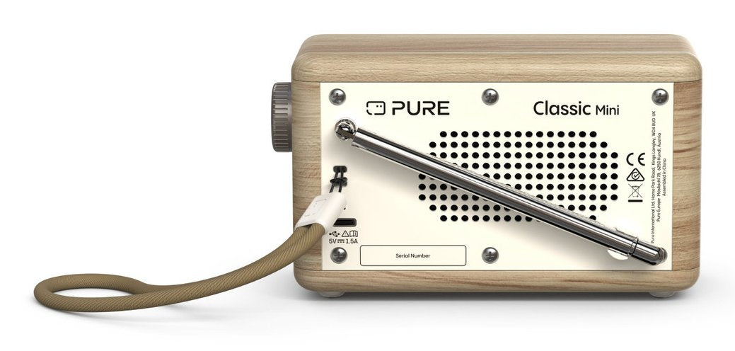 EAN 759454301682 - Pure DAB+ Radio Classic Mini Portátil Digital Crema de color, Madera imagen 3