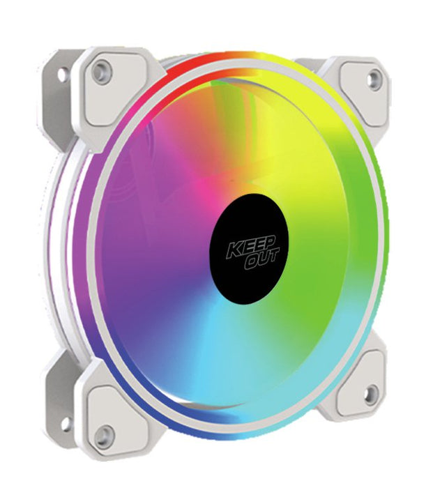 EAN 8435099533986 - KeepOut XFC-120DRW sistema de refrigeración para ordenador Carcasa del ordenador Ventilador 12 cm Blanco imagen 1