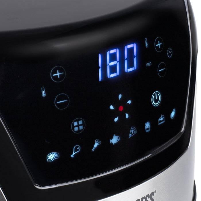 EAN 8713016091475 - Princess 182026 Sencillo 4,5 L Independiente 1500 W Freidora de aire caliente Plata imagen 13