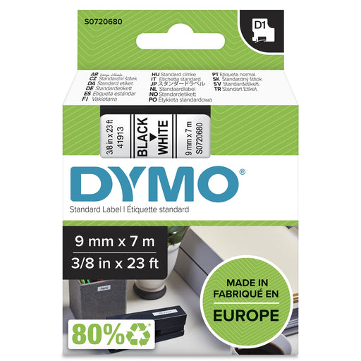 EAN 5411313409131 - DYMO D1 Standard - Black on White - 9mm cinta para impresora de etiquetas Negro sobre blanco imagen 1