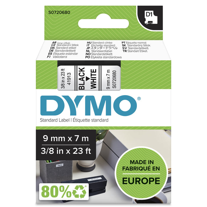 EAN 5411313409131 - DYMO D1 Standard - Black on White - 9mm cinta para impresora de etiquetas Negro sobre blanco imagen 1