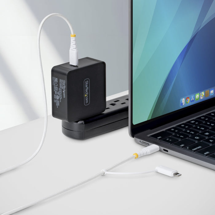 EAN 65030915847 - StarTech.com 2M-U2-LNTC-CABLE cable USB USB C 0,48 Gbit/s Blanco imagen 5