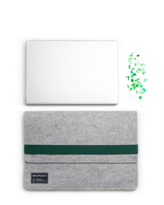 EAN 8436590370162 - EKOMODO HR-004 maletines para portátil 33 cm (13") Funda Verde, Gris imagen 4