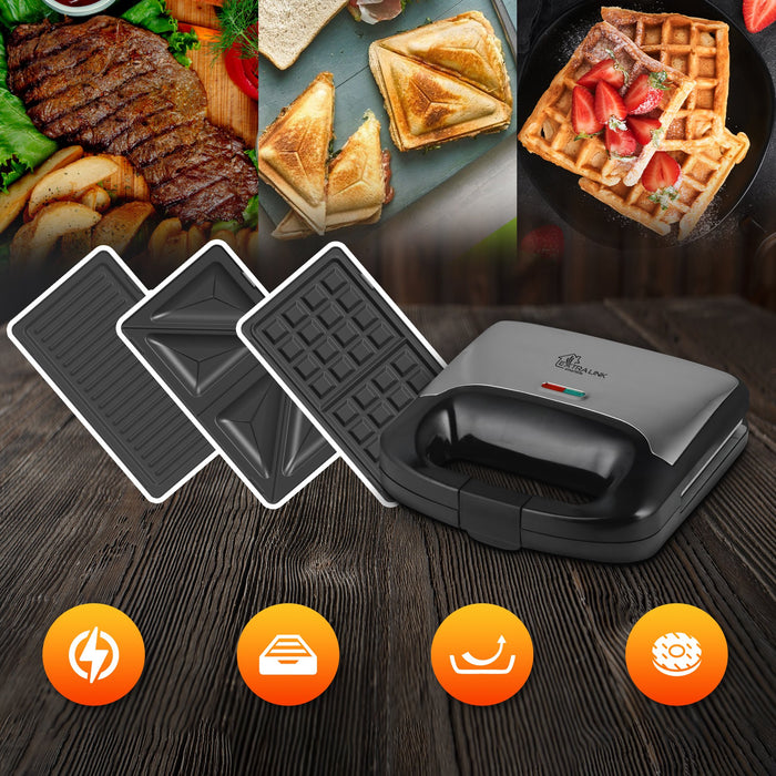 EAN 5905090336891 - Extralink SMART LIFE GRILL SANDWICH & WAFFLE MAKER SJ-37A sandwichera imagen 1