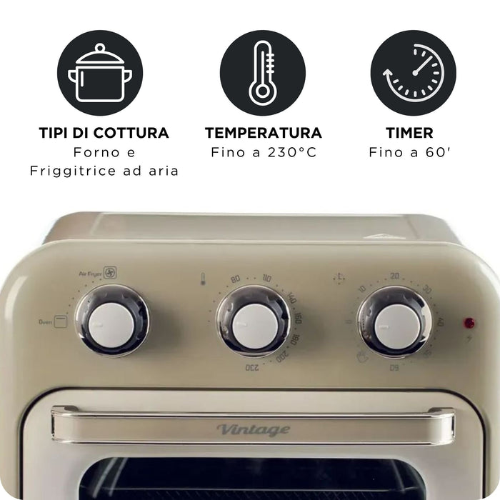 EAN 8003705122437 - Ariete 4632/03 Sencillo 16 L Independiente 1400 W Freidora de aire caliente Beige imagen 6