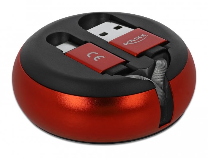 EAN 4043619858194 - DeLOCK 85819 cable USB USB 2.0 0,92 m USB A USB C Negro, Rojo imagen 2