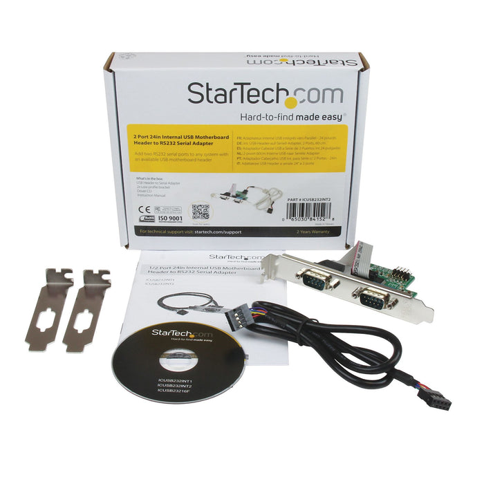 EAN 65030841528 - StarTech.com ICUSB232INT2 tarjeta y adaptador de interfaz Interno De serie imagen 5