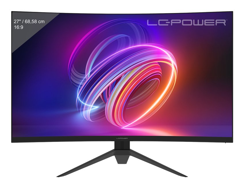 EAN 4262443280869 - LC-Power LC-M27FC-V1, 27" Curved, 180 pantalla para PC 68,6 cm (27") 1920 x 1080 Pixeles Full HD LCD Negr imagen 1