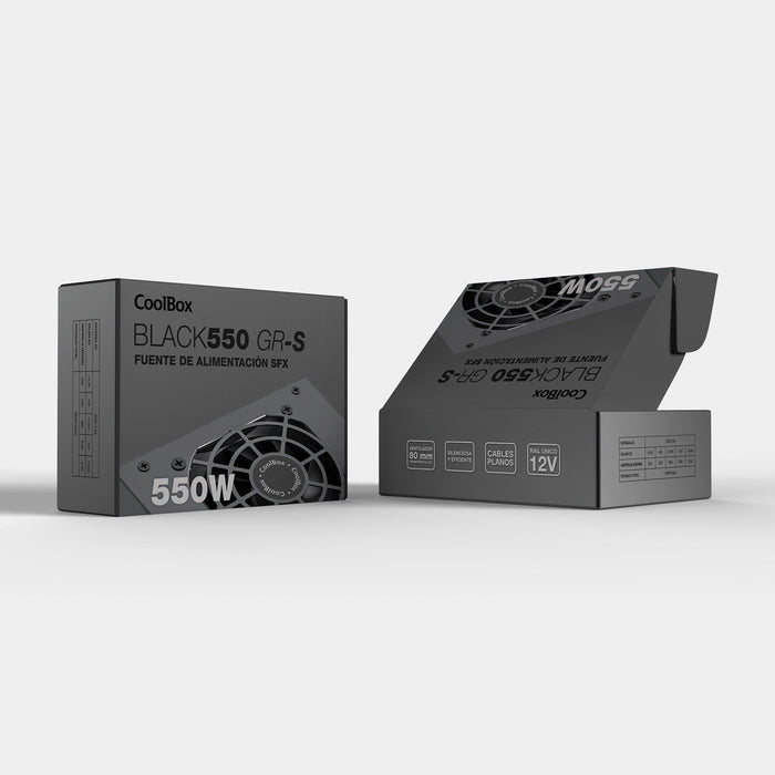 EAN 8436624423482 - CoolBox COO-FA550SGR unidad de fuente de alimentación 20+4 pin ATX Negro imagen 3