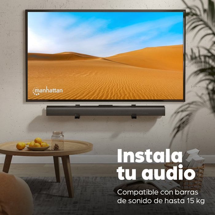 EAN 0766623461849 - Manhattan 461849 soporte de altavoz Pared Plástico, Acero Negro imagen 7