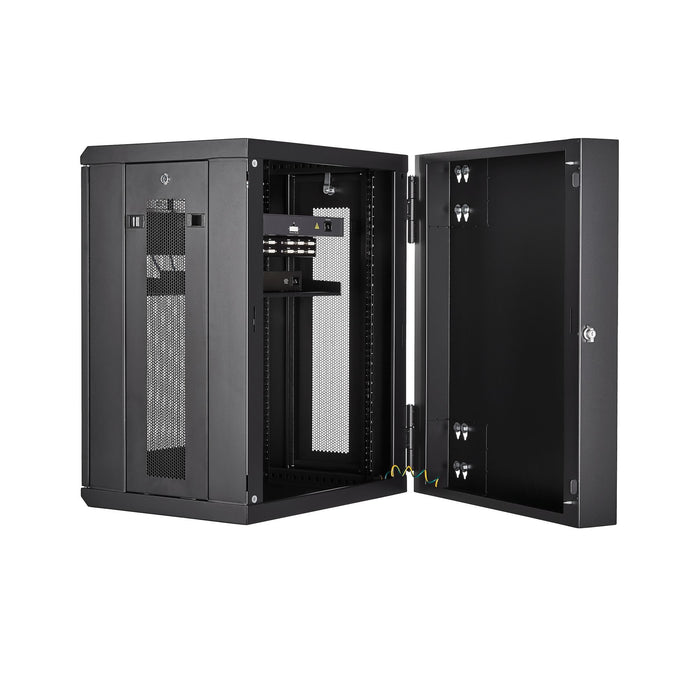 EAN 0065030870085 - StarTech.com RK1520WALHM armario rack Bastidor de pared Negro imagen 4