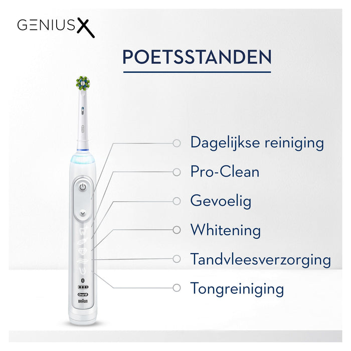 EAN 4210201396901 - Oral-B Genius X 80354126 cepillo eléctrico para dientes Adulto Cepillo de dientes oscilante Blanco imagen 10