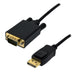 EAN 3700224758974 - MCL MC294-1.5M adaptador de cable de vídeo 1,5 m DisplayPort VGA (D-Sub) Negro imagen 1