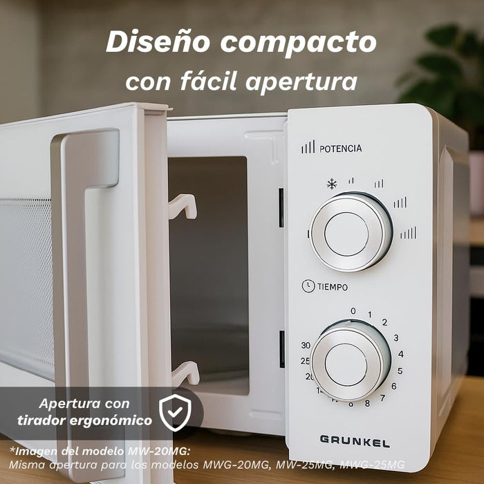 EAN 8426156018966 - Grunkel MWG-20MG microondas Blanco Microondas con grill Encimera 20 L 700 W imagen 7