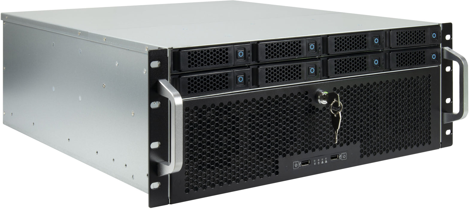EAN 4260455648356 - Inter-Tech 4U-4708 Estante Negro imagen 1
