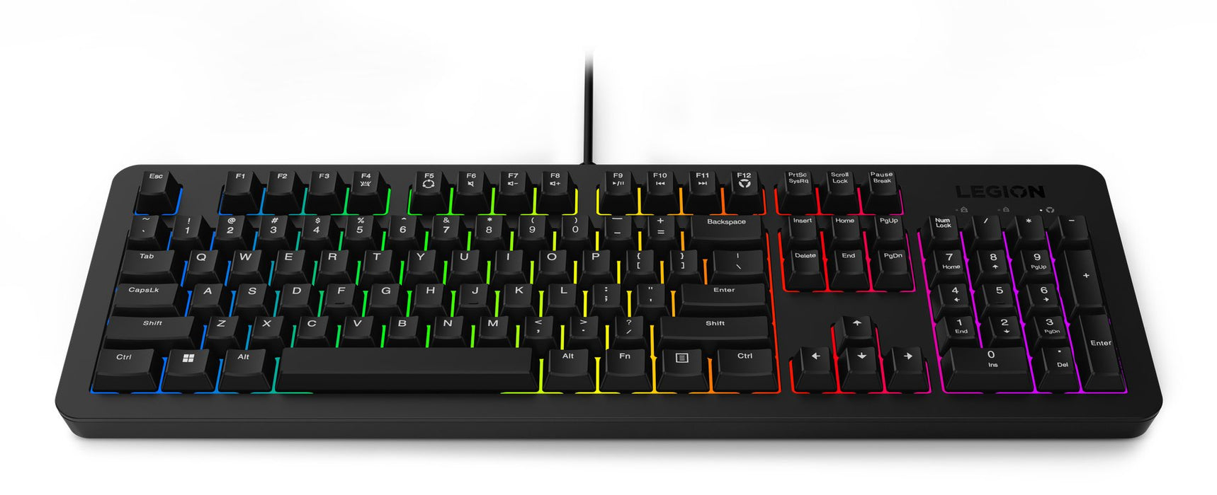 EAN 0195892097143 - Lenovo K310 teclado Juego USB Inglés de EE. UU. Negro imagen 2