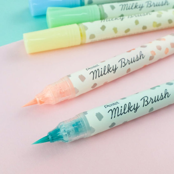 EAN 884851061300 - Pentel Milky marcador 1 pieza(s) Punta de pincel Naranja imagen 4
