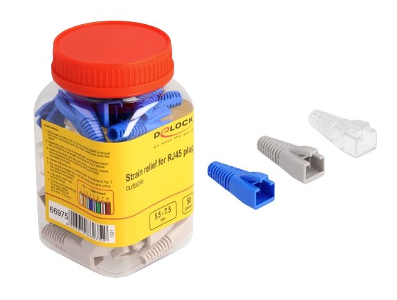 EAN 4043619669752 - DeLOCK 66975 conector Azul, Transparente, Blanco imagen 1