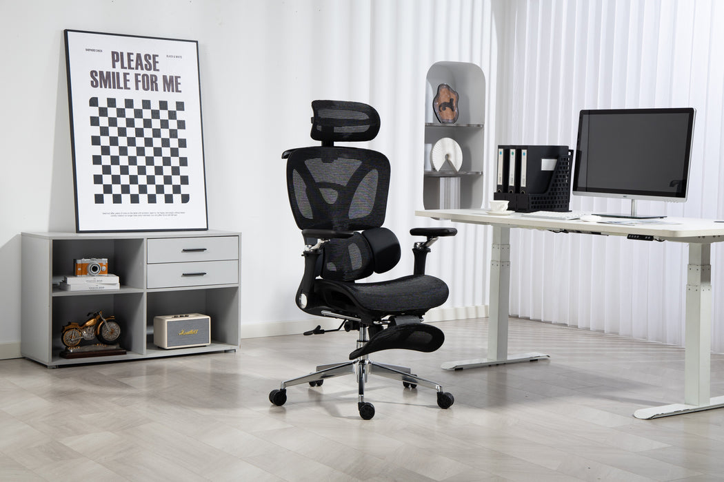 EAN 5901443391562 - Activejet YK848 BK silla de oficina y de ordenador Asiento de malla Respaldo de malla imagen 52