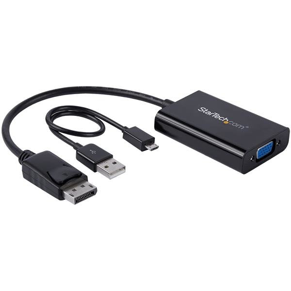 EAN 0065030861557 - StarTech.com DP2VGAA adaptador de cable de vídeo 0,184 m Negro imagen 2