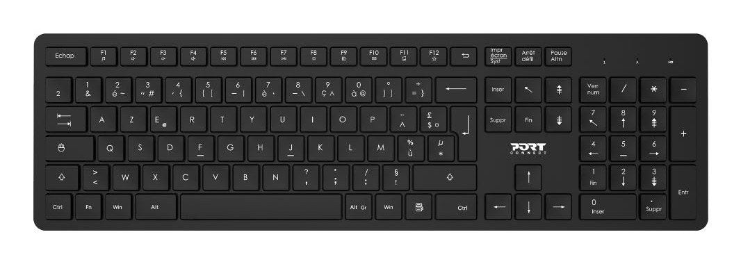 EAN 3567049009045 - Port Designs 900904-FR teclado Ratón incluido Oficina AZERTY Francés Negro imagen 1