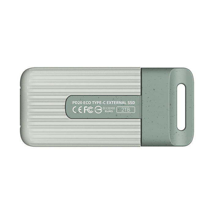 EAN 4711430804026 - Team Group PD20 ECO Mini 2 TB USB Tipo C 3.2 Gen 2 (3.1 Gen 2) Gris, Turquesa imagen 3