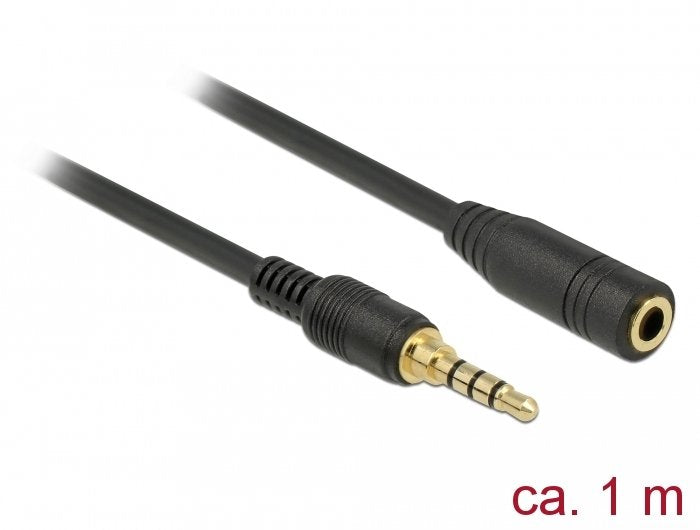 EAN 4043619856299 - DeLOCK 85629 cable de audio 1 m 3,5mm Negro imagen 2