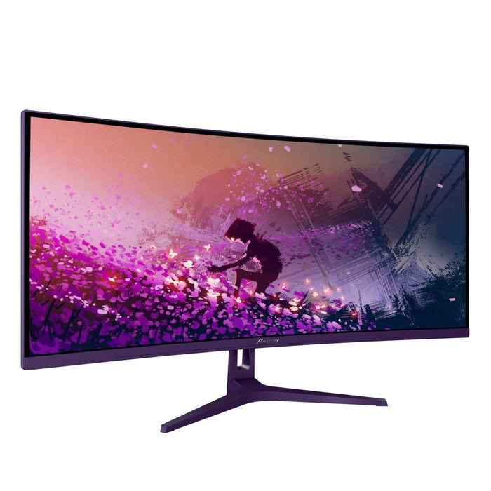 EAN 0850054766977 - Arozzi Nova 34″ Curved pantalla para PC 86,4 cm (34") 3440 x 1440 Pixeles 4K Ultra HD LED Púrpura imagen 2