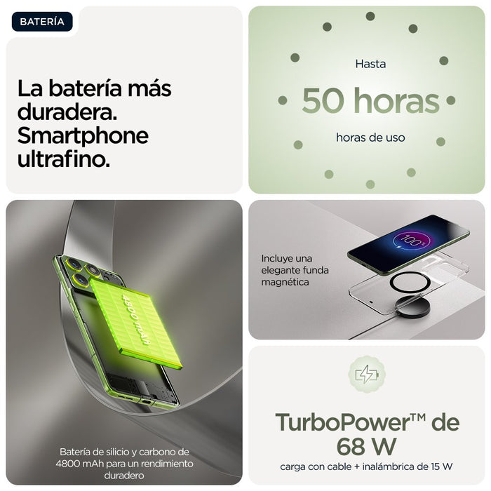 EAN 8033779083990 - Motorola edge 70 17 cm (6.7") SIM doble Android 16.0 5G USB Tipo C 12 GB 512 GB 4800 mAh Verde imagen 14