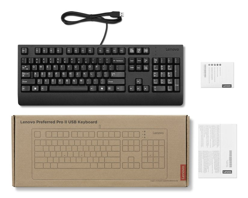 EAN 0195892116028 - Lenovo 4Y41R64611 teclado Hogar / Oficina USB Finlandés, Sueco Negro imagen 4