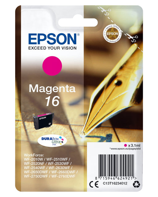 EAN 8715946624938 - Epson Pen and crossword C13T16234022 cartucho de tinta 1 pieza(s) Original imagen 1