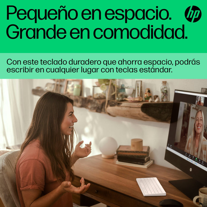 EAN 196548516759 - HP 350 WHT Compact Multi-Device Keyboard teclado Hogar Blanco imagen 6