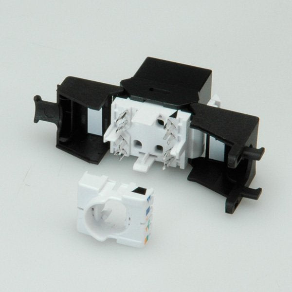 EAN 7611990110988 - ROLINE Keystone Jack, Cat. 6a, RJ-45, unshielded, toolless, SLIM, black Negro imagen 3