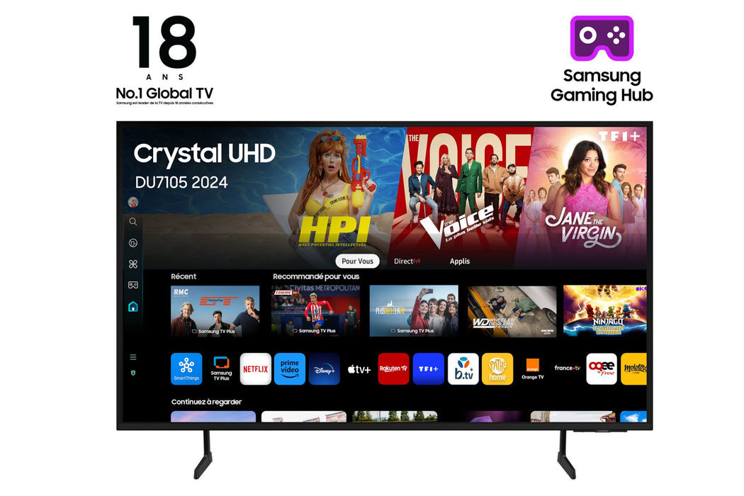 EAN 8806095491202 - Samsung DU7105 TU43DU7105K 109,2 cm (43") 4K Ultra HD Smart TV Wifi Negro imagen 1