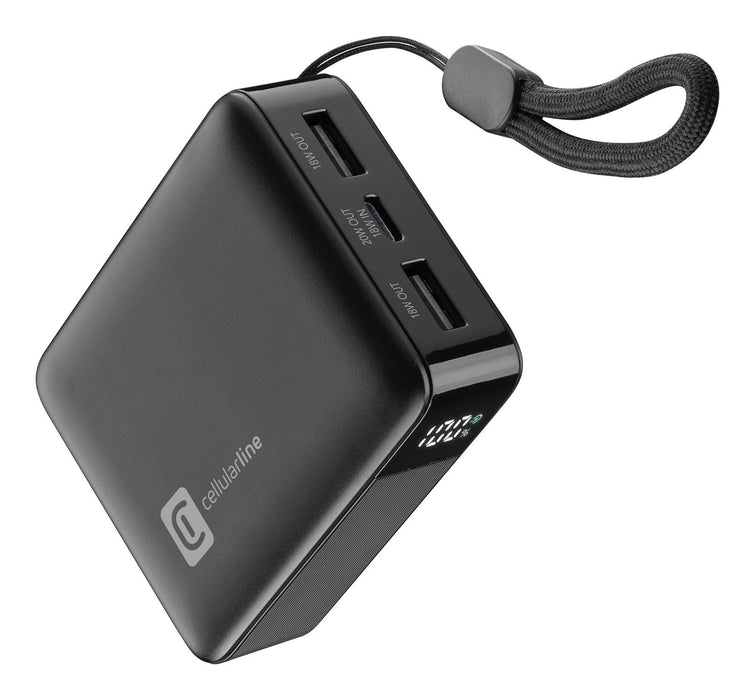 EAN 8018080509445 - Cellularline PBTELDISPL10000K batería externa 10000 mAh Negro imagen 1