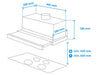 EAN 8806088911175 - Samsung NK24M1030IS Semintegrada (extraíble) Acero inoxidable 392 m³/h imagen 9