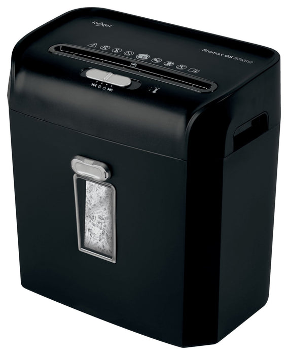 EAN 5028252614757 - Rexel ProMax RPX612 triturador de papel Corte cruzado 58 dB 22 cm Negro imagen 3