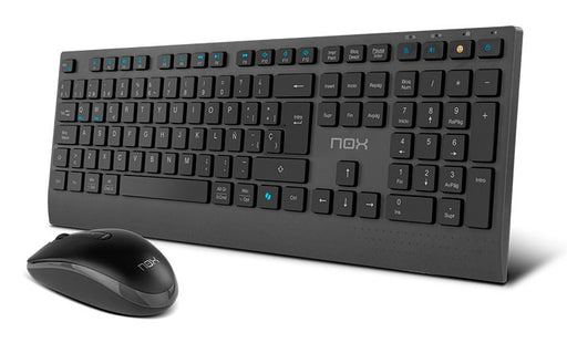 EAN 8436587976131 - NOX NXLITEDUOSP teclado Ratón incluido Hogar RF Wireless + Bluetooth QWERTY Español Negro imagen 1