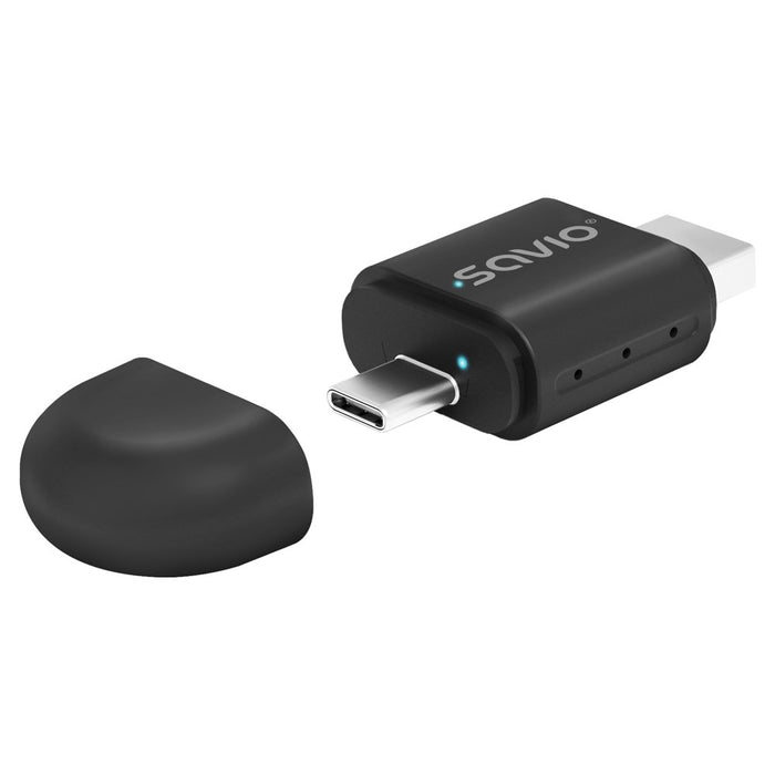 EAN 5901986049272 - Savio TR-17 transmisor de audio inalámbrico USB 10 m Negro imagen 7