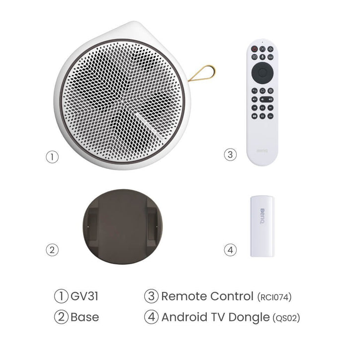 EAN 4718755092220 - BenQ GV31 Proyector de alcance estándar 300 lúmenes ANSI DLP 1080p (1920x1080) Blanco imagen 11